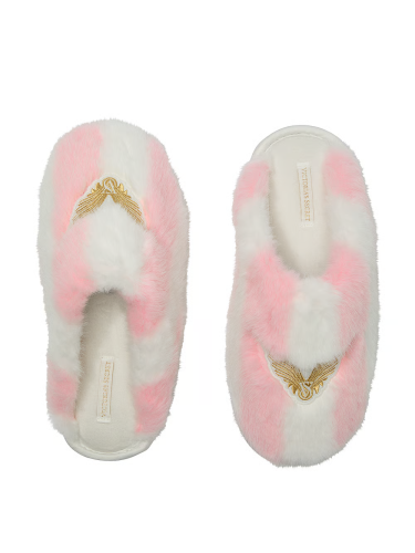 Домашні тапочки Luxe Plush Closed-Toe Slippers Heritage Stripe