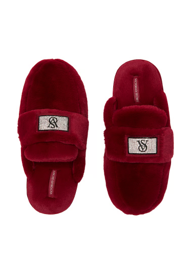 Домашні тапочки Closed Toe Faux Fur Slipper Red Laquer