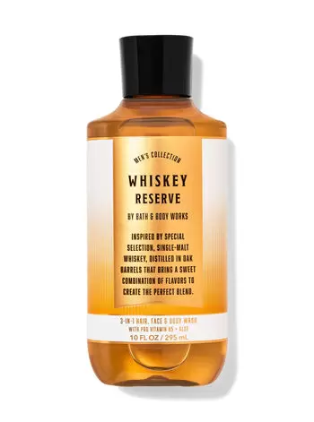 Парфумований гель для душу Whiskey Reserve 3 in 1 Hair, Face & Body