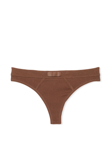 Трусики Logo Cotton Thong Panty Cotton Rib Mousse