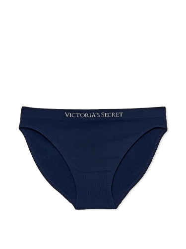 Трусики Victoria's Secret Seamless Bikini Panty Noir Navy