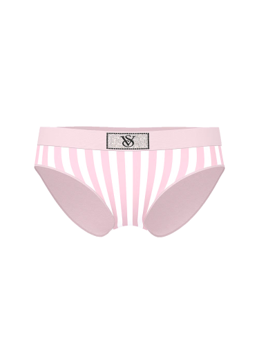 Трусики Logo Cotton Shine Patch Hiphugger Panty Pink Stripes