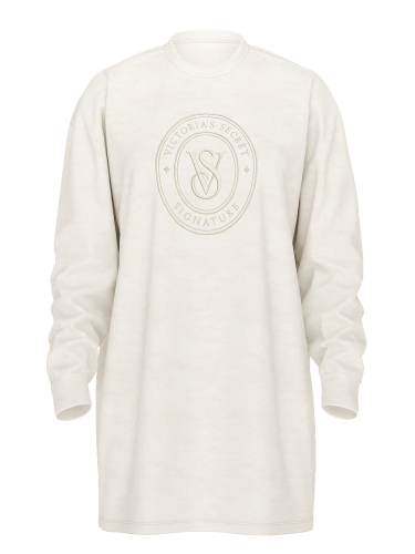 Нічна сорочка Cotton Long-Sleeve Pocket Sleep Tee Natural Heather
