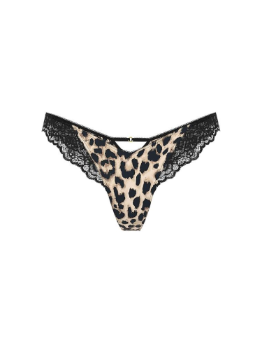Трусики Very Sexy Lace-Trim High-Leg Thong Panty Leopard