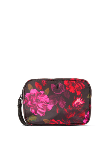 Косметичка Travel Makeup Bag Black Floral