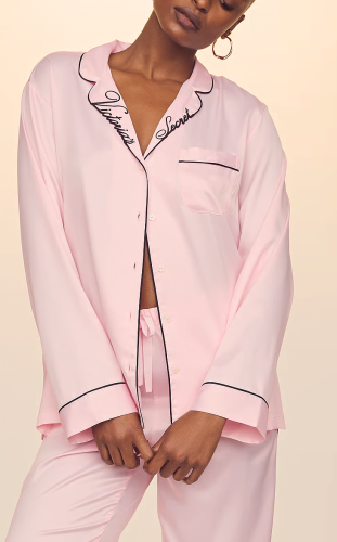 Піжама сатинова Glazed Satin Long Pajama Set Angel Pink W