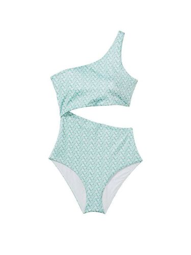 Суцільний купальник Victoria's Secret Cutout Swimsuit Green Shell