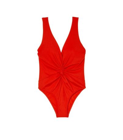 Суцільний купальник Victoria's Secret Twist Plunge Swimsuit Flame