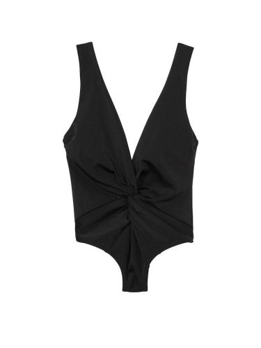 Суцільний купальник Victoria's Secret Twist Plunge Swimsuit Black