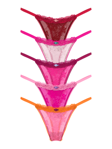Набір трусиків 5-Pack Lacie String Thong Panties Multi