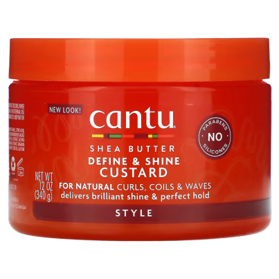 Крем для укладки і фіксації кучерявого волосся Define & Shine Custard Cantu