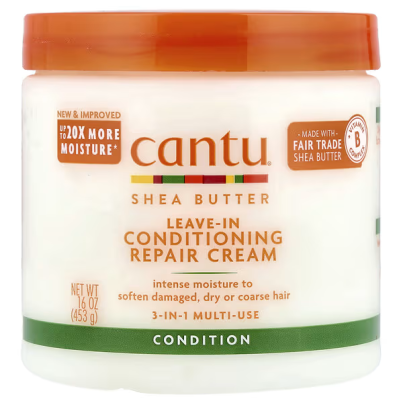 Кондиціонер незмивний для кучерявого волосся Leave-In Conditioning Repair Cream Cantu