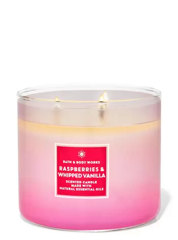 Ароматизована свічка Raspberries & Whipped Vanilla Bath & Body Works