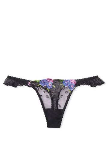 Трусики Butterfly Lace Ruffle Thong