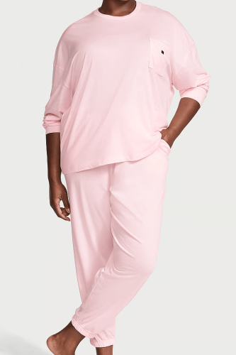 Піжама Cotton Long Pajama Set Angel Pink