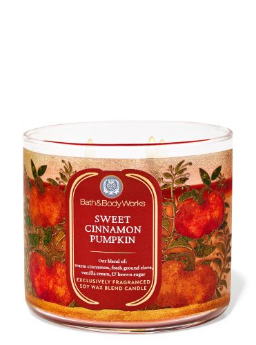 Ароматизована свічка Sweat Cinnamon Pumpkin 3-Wick Candle