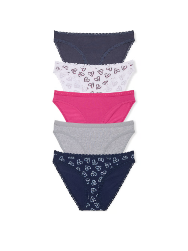 Набір трусиків 5-Pack Cotton Stretch Bikini Panties Mix