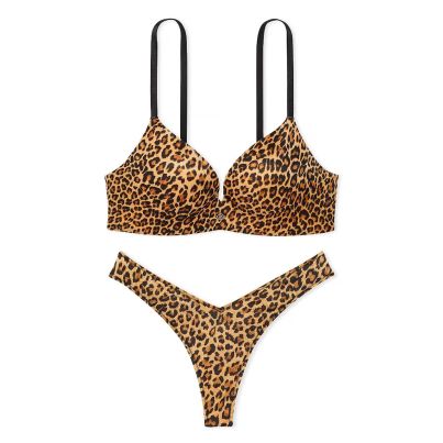 Комплект So Obsessed Wireless Push-Up Bra Leopard