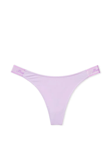 Трусики Micro Logo High-Leg Thong Panty Lilac