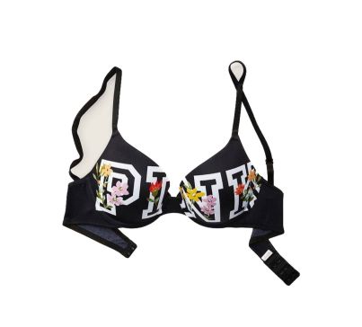 Бюстгальтер Wear Everywear Push-Up Bra White Pure Black Logo