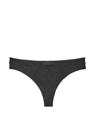 Трусики Logo Cotton Thong Panty Cotton Charcoal Grey