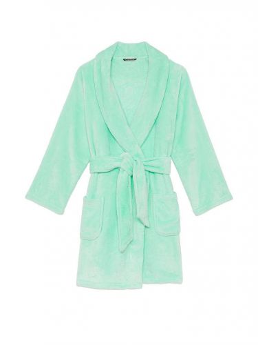 Плюшевий халат Short Cozy Robe Mint Victoria's Secret