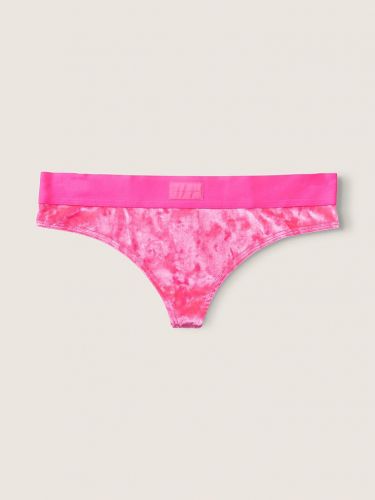 Трусики Velvet Thong Atomic Pink Victoria's Secret Pink