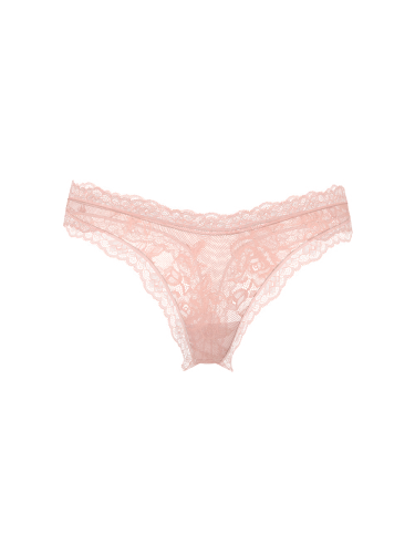 Трусики Rose Lace Shimmer High-Leg Thong Panty Pink