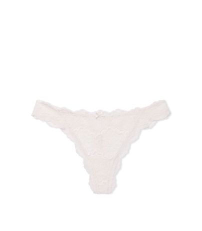 Трусики Dream Angel Thong Panty Cococnut White Victoria's Secret