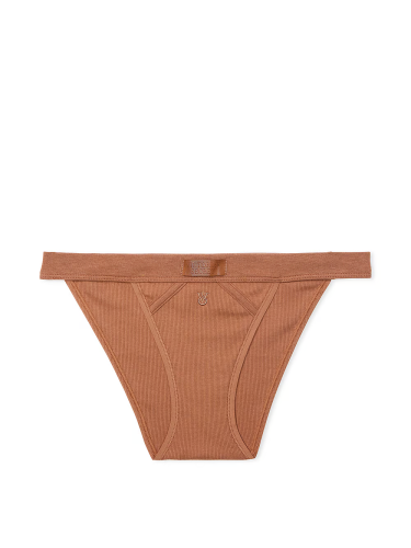 Трусики Logo Cotton Tanga Panty Caramel