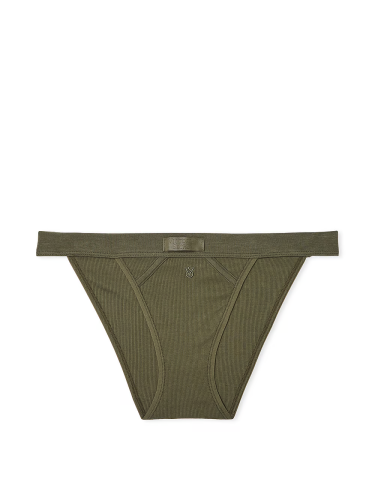 Трусики Logo Cotton Tanga Panty Casual Olive