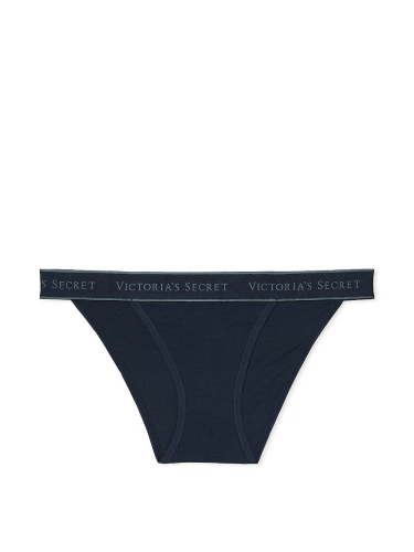 Трусики Logo Cotton Tanga Panty Noir Navy