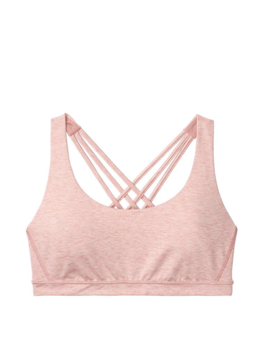 Спортивний топ Strappy Back Light Impact Sports Bra Pink Nude