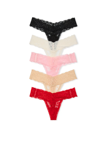 Набір трусиків 5-Pack In Lace Thong Panties Mix