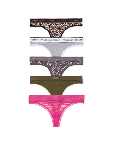 Набір трусиків 5-Pack Mixed Thong Panties