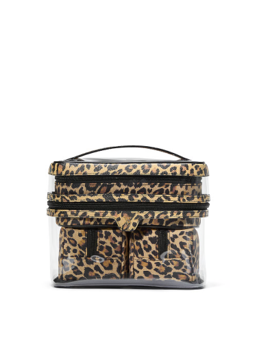 Набір косметичок 4-in-1 Train Case Luxe Leopard