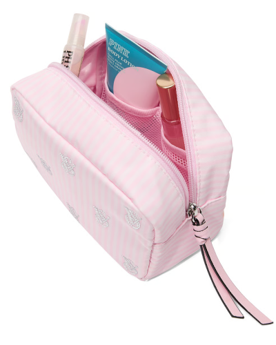 Косметичка Shine Logo Travel Makeup Bag Heritage Stripe Diamante