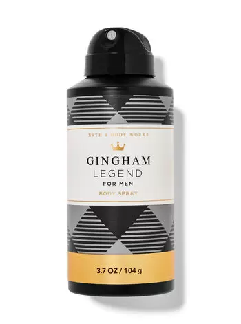 Чоловічий дезодорант-спрей для тіла Gingham Legend від Bath & Body Works