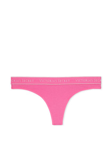 Трусики Logo Cotton Thong Panty Hollywood Pink