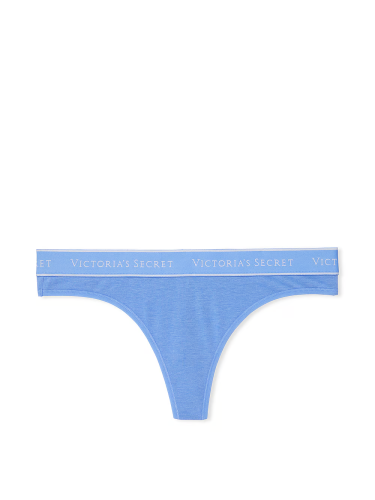 Трусики Logo Cotton Thong Panty Blue Bonnet