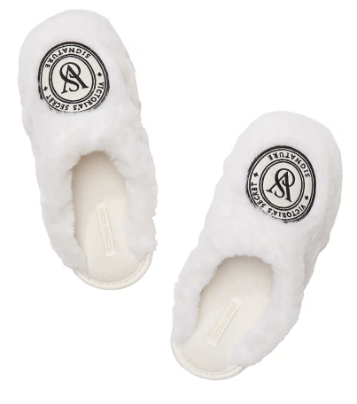 Домашні тапочки Closed Toe Faux Fur Slipper White