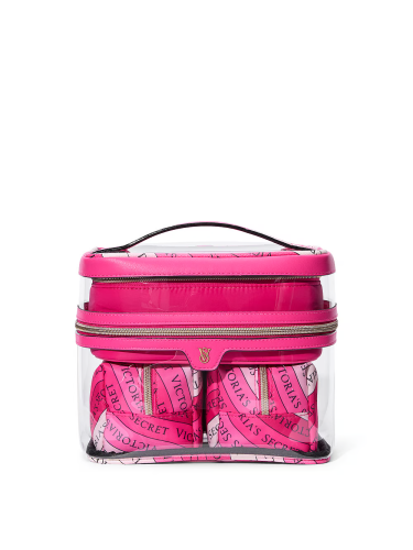 Набір косметичок  4-in-1 Train Case Pink Swirl Victoria's Secret