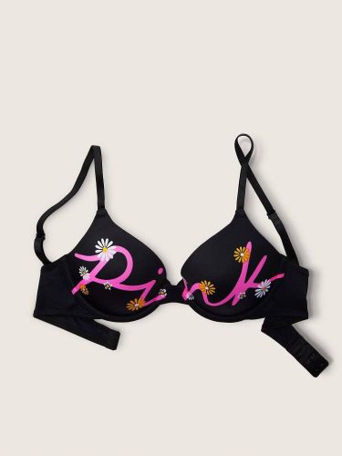 Бюстгальтер Wear Everywear Bra Push-Up White Pure Black Ditsy Logo