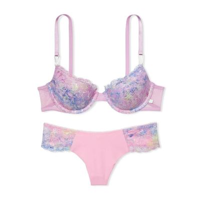 Комплект Victoria' Secret Sexy Tee Bra & Thong Panty Soft Pink Ambre