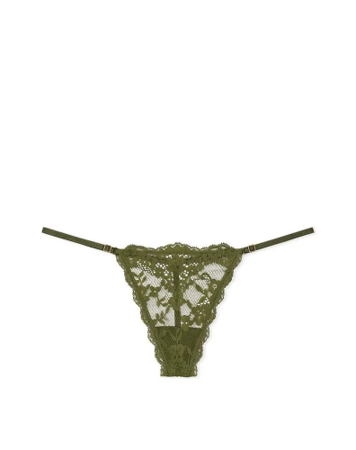 Трусики Dream Angels Lace Adjustable V-String Panty Green