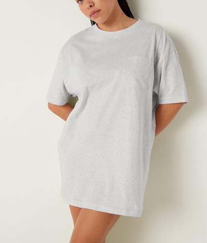 Нічна сорочка Oversize Cotton T-Shirt Grey