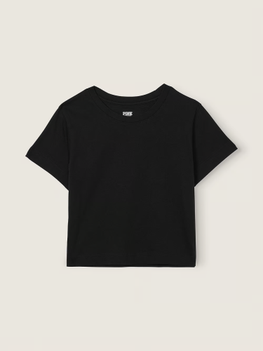 Футболка Victoria’s Secret PINK Cotton Short Sleeve T-Shirt Black