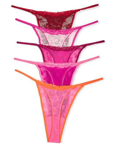 Набір трусиків 5-Pack Lacie String Thong Panties Multi
