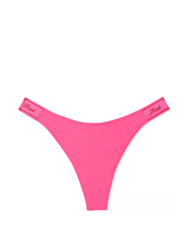 Трусики Logo Micro High-Leg Thong Panty Carmine Rose