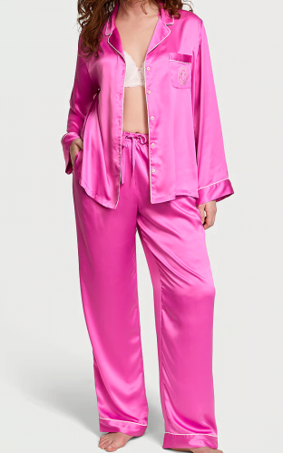 Піжама сатинова Satin Long Pajama Set New Peony